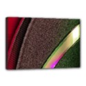 Abstract Curve Pattern Red Canvas 18  x 12  (Stretched) View1