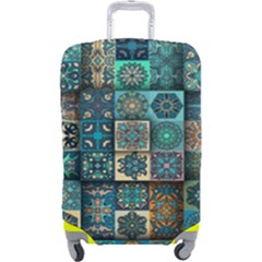 Texture Pattern Abstract Colorful Digital Art Luggage Cover (large) by Ndabl3x