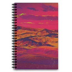 Time Wind Polishpattern Architecture Building City Cityscape Nature Pop-art Pop Surrealism  Retrowave 5 5  X 8 5  Notebook by Cemarart