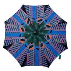 Fantasy City Architecture Building Cityscape Hook Handle Umbrellas (medium) by Cemarart
