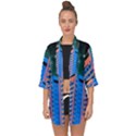 Fantasy City Architecture Building Cityscape Open Front Chiffon Kimono View1