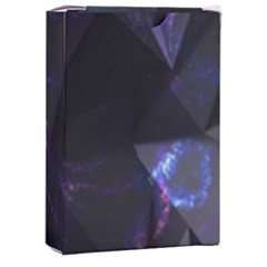 Abstract, Black, Purple, Playing Cards Single Design (rectangle) With Custom Box by nateshop