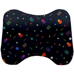 Abstract Minimalism Digital Art, Head Support Cushion by nateshop