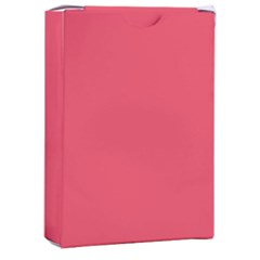 Pink, Color, Background, Monochromic, Minimalism Playing Cards Single Design (rectangle) With Custom Box by nateshop
