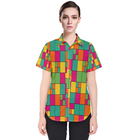 Abstract-background Women s Short Sleeve Shirt by nateshop