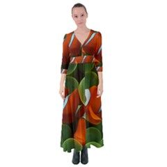 Fish Button Up Maxi Dress by nateshop