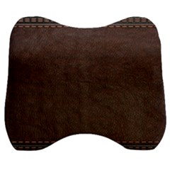 Black Leather Texture Leather Textures, Brown Leather Line Velour Head Support Cushion by nateshop
