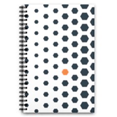 Honeycomb Hexagon Pattern Abstract 5 5  X 8 5  Notebook by Grandong