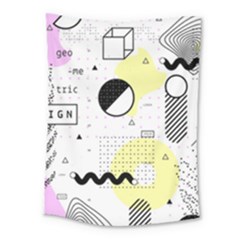 Graphic Design Geometric Background Medium Tapestry by Grandong