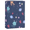 Cute Astronaut Cat With Star Galaxy Elements Seamless Pattern Playing Cards Single Design (Rectangle) with Custom Box View1