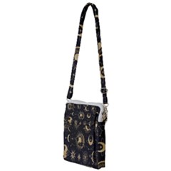 Asian Set With Clouds Moon Sun Stars Vector Collection Oriental Chinese Japanese Korean Style Multi Function Travel Bag by Grandong