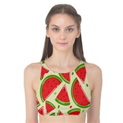 Cute Watermelon Seamless Pattern Tank Bikini Top by Grandong