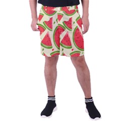 Cute Watermelon Seamless Pattern Men s Pocket Shorts by Grandong