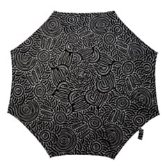 Authentic Aboriginal Art - Meeting Places Hook Handle Umbrellas (medium) by hogartharts
