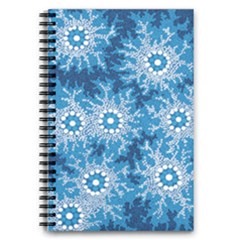 Authentic Aboriginal Art - Waterhole Dreaming 5 5  X 8 5  Notebook by hogartharts
