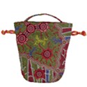 Authentic Aboriginal Art - Connections Drawstring Bucket Bag View1