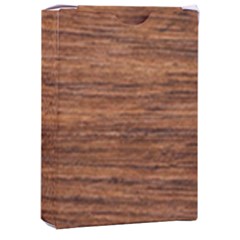 Brown Wooden Texture Playing Cards Single Design (rectangle) With Custom Box by nateshop