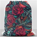 Vintage Flash Tattoos Designs Seamless Pattern Drawstring Bag (Large) View2
