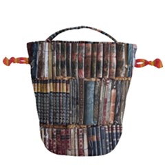 Menton Old Town France Drawstring Bucket Bag by Bedest