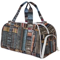 Artistic Psychedelic Hippie Peace Sign Trippy Burner Gym Duffel Bag by Bedest
