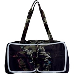 Astronaut Playing Guitar Parody Multi Function Bag by Cemarart