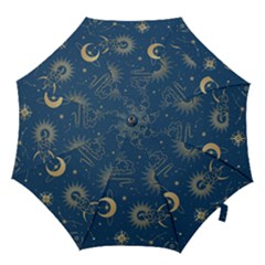 Asian Seamless Galaxy Pattern Hook Handle Umbrellas (large) by Cemarart