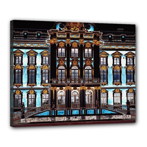 Catherine Spalace St Petersburg Canvas 20  X 16  (stretched) by Cemarart