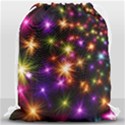 Star Colorful Christmas Xmas Abstract Drawstring Bag (Large) View1