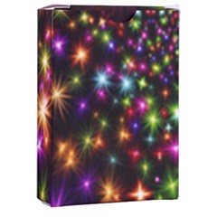 Star Colorful Christmas Xmas Abstract Playing Cards Single Design (rectangle) With Custom Box by Cemarart