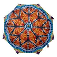 Tie Dye Peace Sign Hook Handle Umbrellas (small) by Cemarart