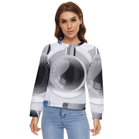 Washing Machines Home Electronic Women s Long Sleeve Raglan T-shirt by Proyonanggan