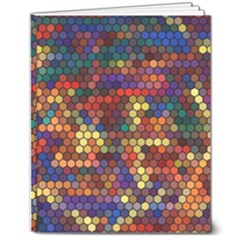 Pattern Dots Wallpaper Seamless Pattern 8  X 10  Softcover Notebook by Ndabl3x