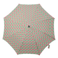 Spirals Geometric Pattern Design Hook Handle Umbrellas (small) by Ndabl3x