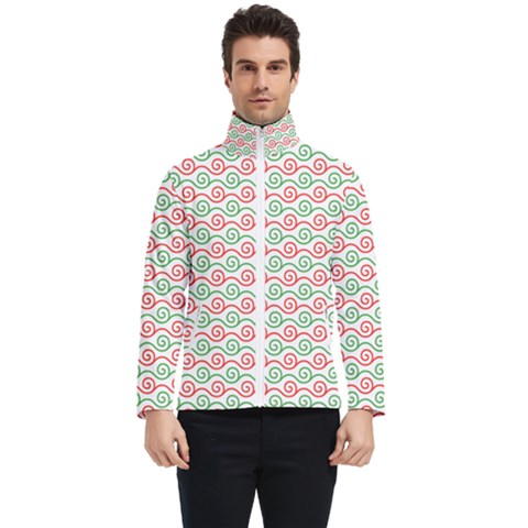 Background Pattern Leaves Texture Men s Bomber Jacket by Ndabl3x