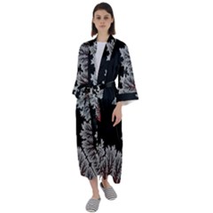 Astrology Surreal Surrealism Trippy Visual Art Maxi Satin Kimono by Bedest