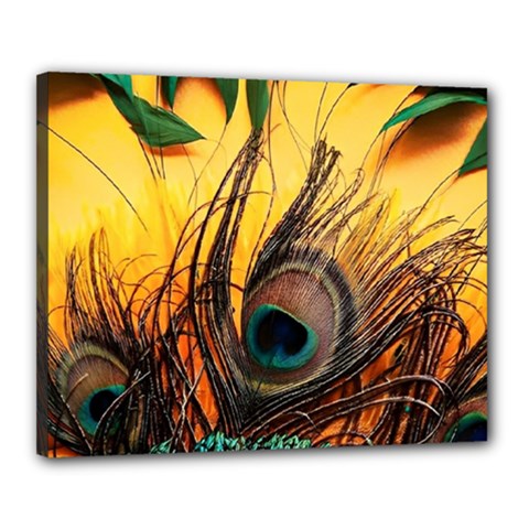Sunset Illustration Water Night Sun Landscape Grass Clouds Painting Digital Art Drawing Canvas 20  X 16  (stretched) by Cemarart
