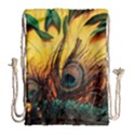 Forest Trees Snow Landscape Art Drawstring Bag (Large) View2