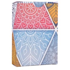 Texture With Triangles Playing Cards Single Design (rectangle) With Custom Box by nateshop