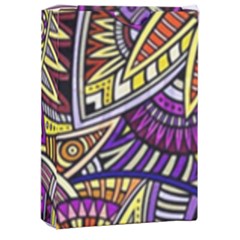 Violet Paisley Background, Paisley Patterns, Floral Patterns Playing Cards Single Design (rectangle) With Custom Box by nateshop