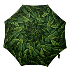Green Leaves Hook Handle Umbrellas (small) by goljakoff