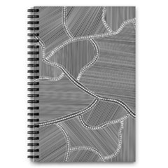 Authentic Aboriginal Art - Farm Lands 4 5 5  X 8 5  Notebook by hogartharts