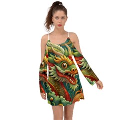 Chinese New Year – Year Of The Dragon Boho Dress by Valentinaart