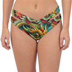 Chinese New Year – Year Of The Dragon Double Strap Halter Bikini Bottoms by Valentinaart