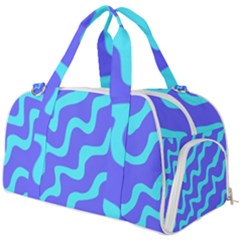 Purple Mint Turquoise Background Burner Gym Duffel Bag by Cemarart