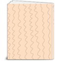 Lines Pattern Wiggly Minimal Print 8  x 10  Softcover Notebook View2