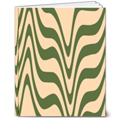Swirl Pattern Abstract Marble 8  X 10  Hardcover Notebook by Cemarart
