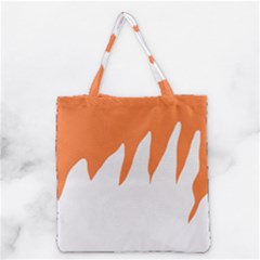 Orange Background Halloween Grocery Tote Bag by Cemarart