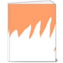 Orange Background Halloween 8  x 10  Softcover Notebook View1