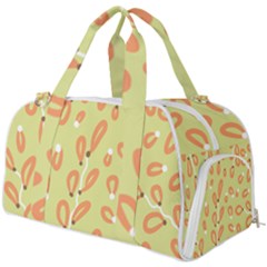 Pattern Leaves Print Background Burner Gym Duffel Bag by Cemarart