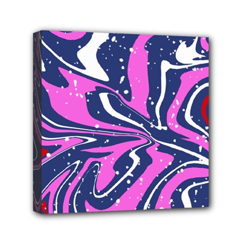 Texture Multicolour Grunge Mini Canvas 6  X 6  (stretched) by Cemarart